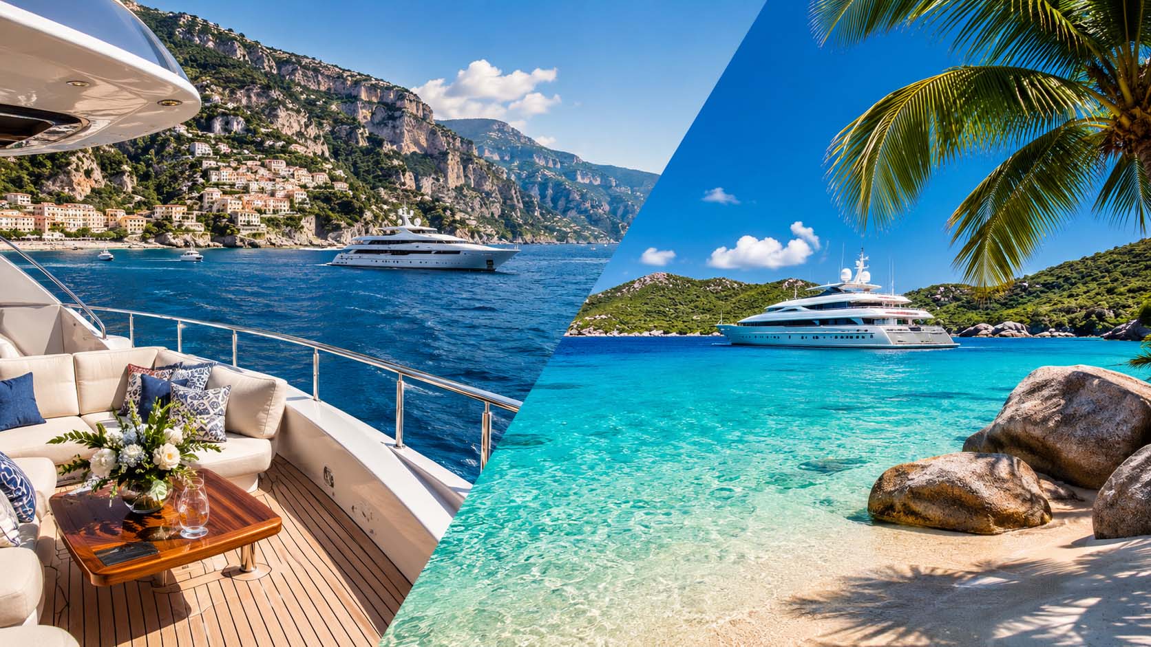 mediterranean vs caribbean yacht charter