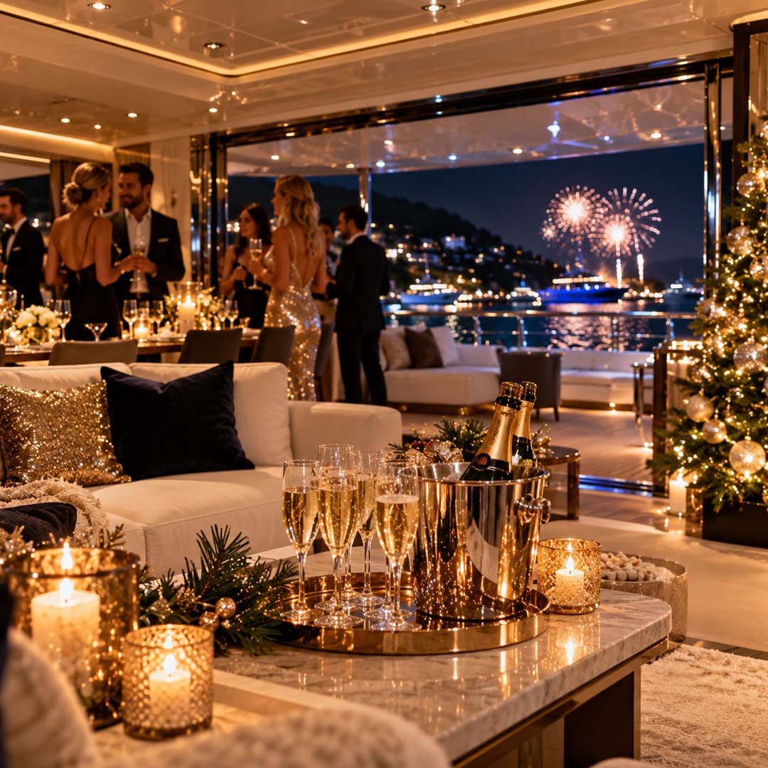 nye yacht charter for winter holidays